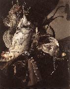 Willem van Still-Life of Dead Birds and Hunting Weapons oil painting